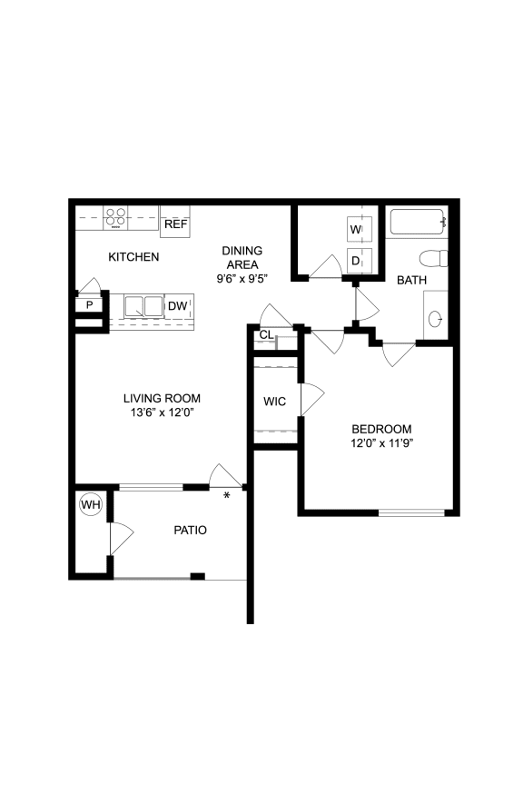Floor Plan 1X1A