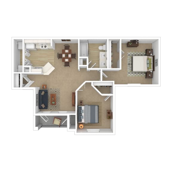 Floor Plans of Vistas of Vance Jackson Apartments in San Antonio, TX