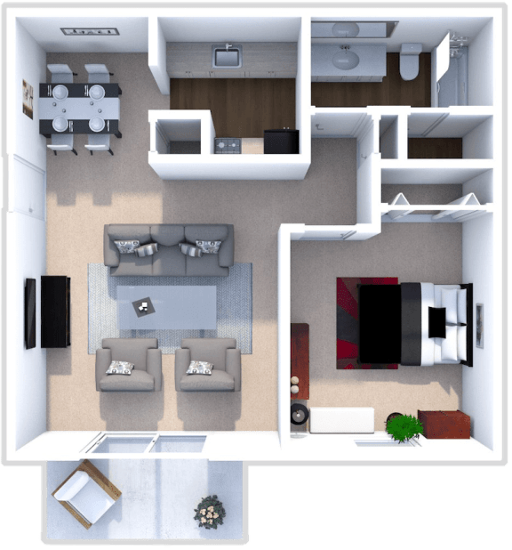Floor Plans of Addison Place in Evansville, IN
