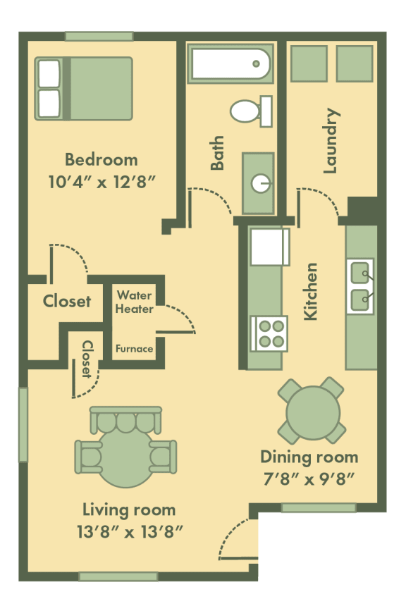 Floor Plans Brookfield Village Apartments Topeka, KS