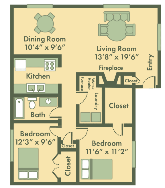 Floor Plans Brookfield Village Apartments Topeka, KS