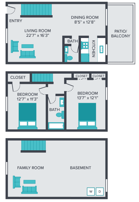 Floor Plans Central Square Apartments Columbus, OH