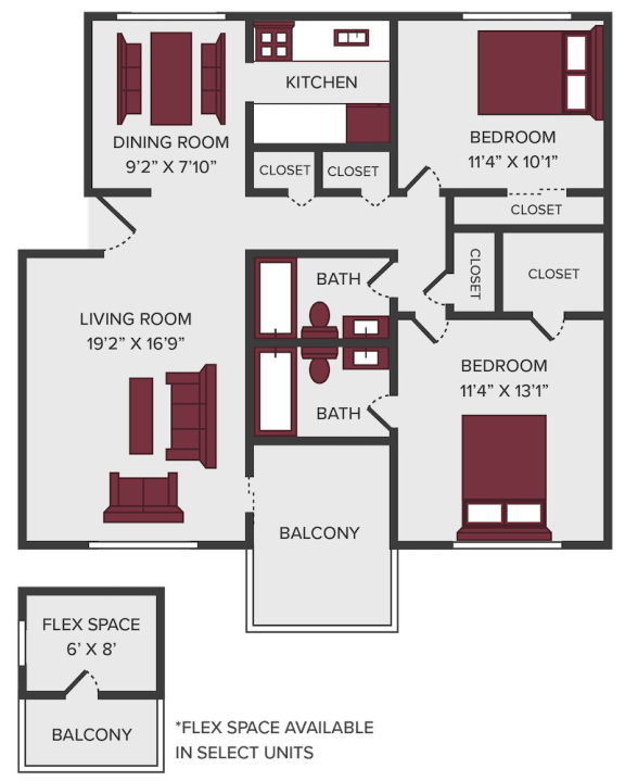 Floor Plans of Seasons on Chelsea Apartments Fort Mitchell