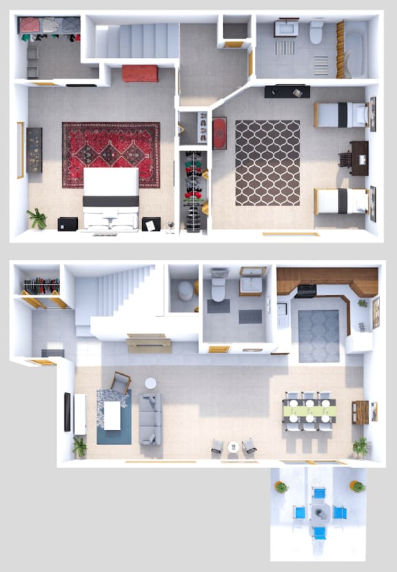 Floor Plan  2Bedroom 1.5Bath