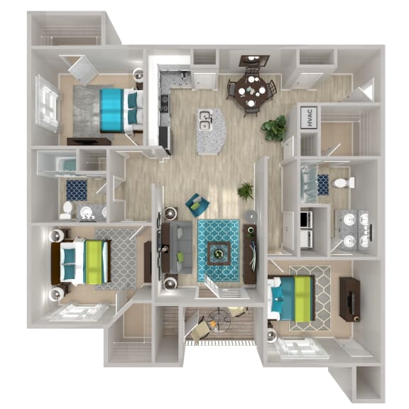 Floor Plans of 904 West in Greenville, NC