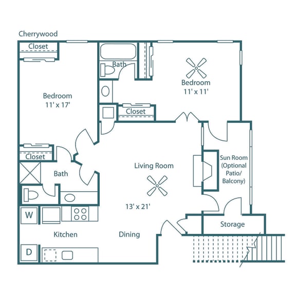 Floor Plans of The Park at North Ridge in Raleigh, NC