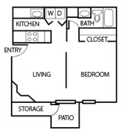  Floor Plan 0S | Studio Apartment