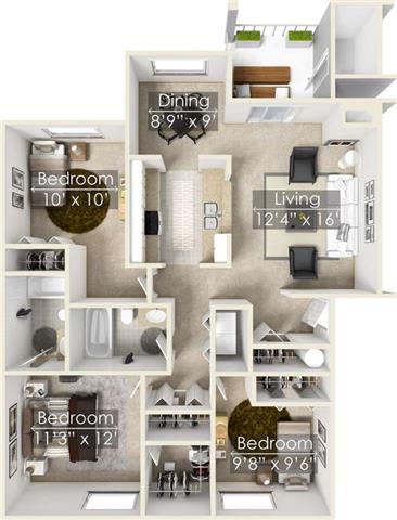 Floor Plans of Cobble Court in Pacific WA