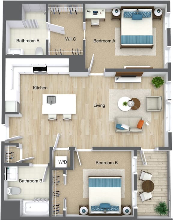 MIO 2 bedroom style A