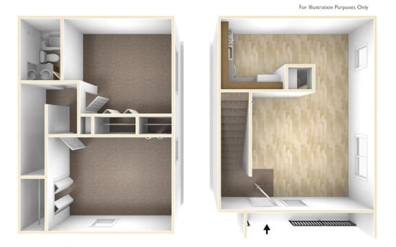 Two Bedroom Apartment Floor Plan Blue Ridge Estates
