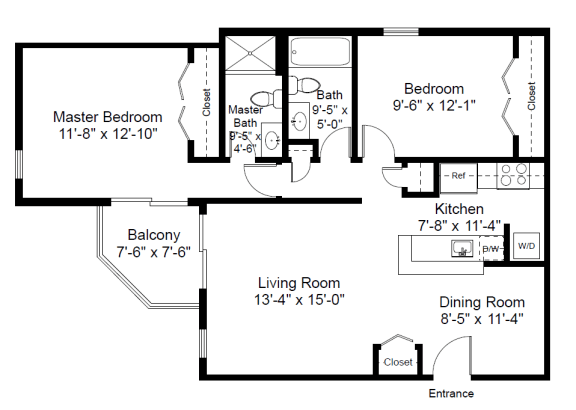 2 Bed 2 Bath apartment at Blue Hills Village in Canton, MA