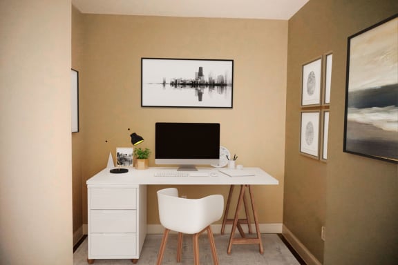 1 Bedroom with study
