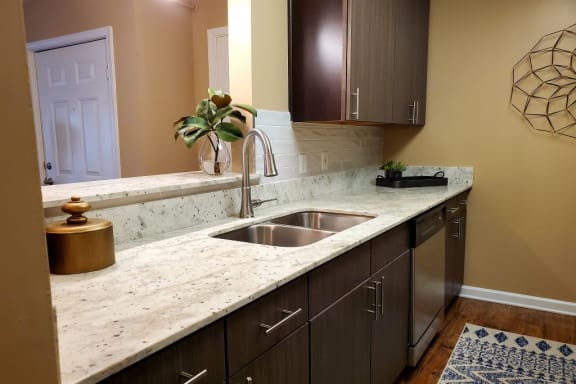 Beautiful Kitchen Back Splash at Reserve of Bossier City Apartment Homes, Bossier City, LA, 71111
