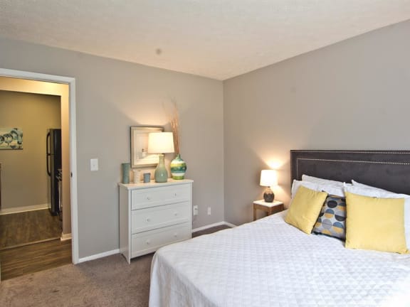 Large Comfortable Bedrooms With Closet at Camelot East Apartments, Fairfield, 45014