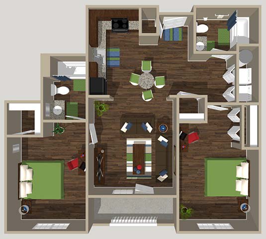 Crossing Floor Plan Crossing Floor Plan at HUB of New Albany, New Albany, IN