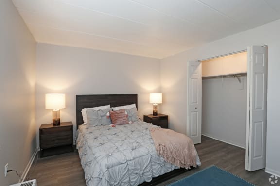 Bedroom with Closet at Walnut Crossings, Monroeville, PA