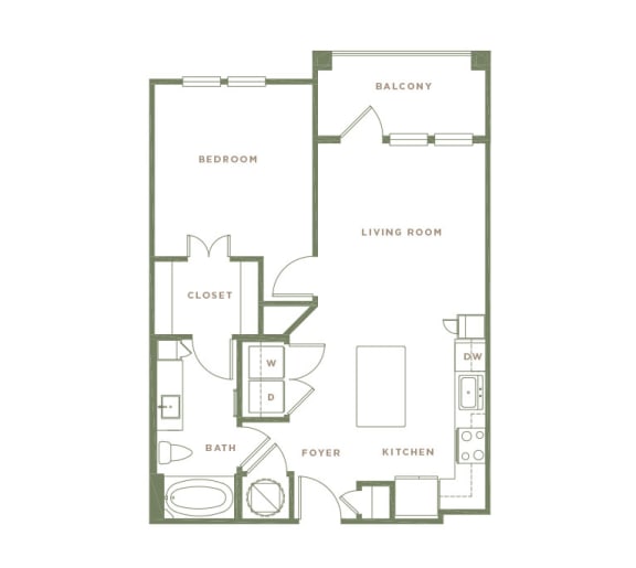 A1 Floor Plan at Alta Longwood, Longwood, 32750