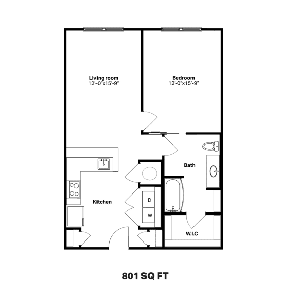 A2-Alt Floor Plan at Alta Ashley Park, Newnan, GA, 30263