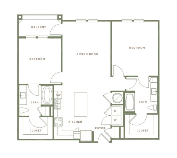 B1 Floor Plan at Alta Longwood, Longwood, FL, 32750