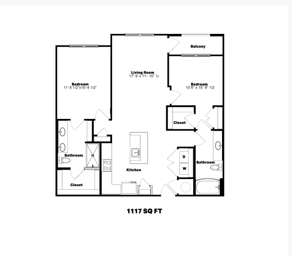 B2 Floor Plan at Alta Ashley Park, Newnan