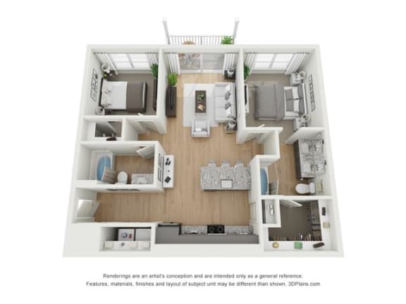 Floor Plan  Acworth Floor Plan at The Atwater at Flowery Branch, Flowery Branch, 30542