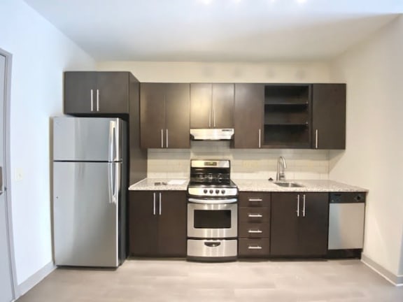 Modern Kitchen With Custom Cabinet Modern Kitchen With Custom Cabinet at Station 40, Nashville, Tennessee