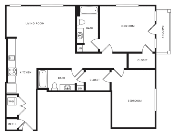 B8 Floor Plan at Station 40, Tennessee, 37209