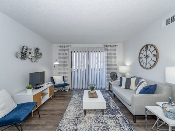 Faux wood flooring at Deerfield Crossing Apartments, Lebanon