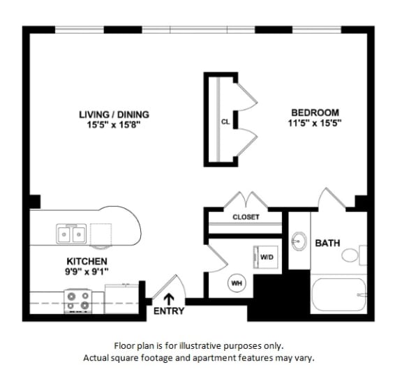 45 2D floor plan 45 2D floor plan at The District, 6300 E. Hampden Ave., 80222