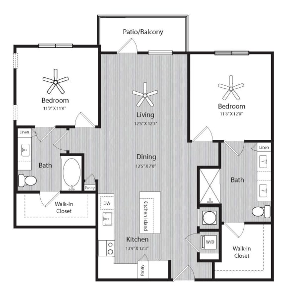 Floor plan at Windsor 335, 335 N. State Road 7, Plantation