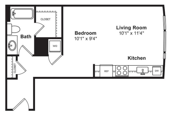 Floor Plan  Floor plan at Cirrus, WA 98121