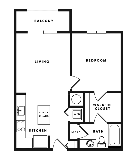 A1 Floor Plan at Windsor Cornerstone, Florida, 33324
