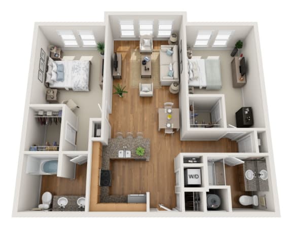 Floor plan at Element 47 by Windsor, 2180 N. Bryant St., 80211