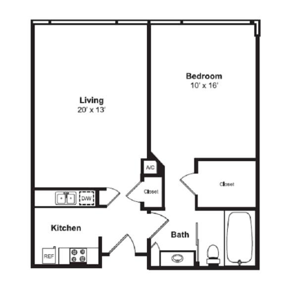 Floorplan A10 with dimensions Floorplan A10 with dimensions