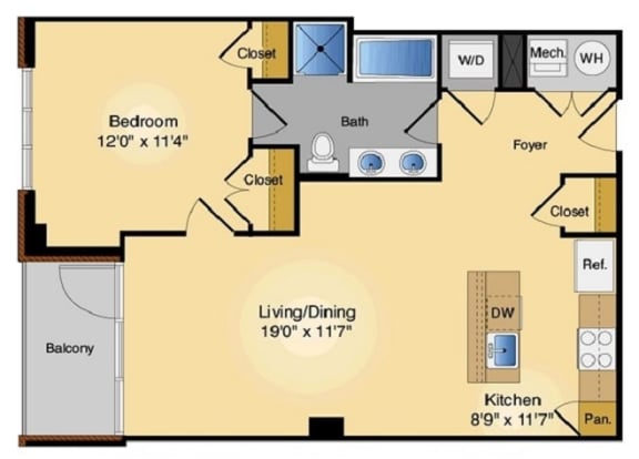 Floor plan at IO Piazza by Windsor