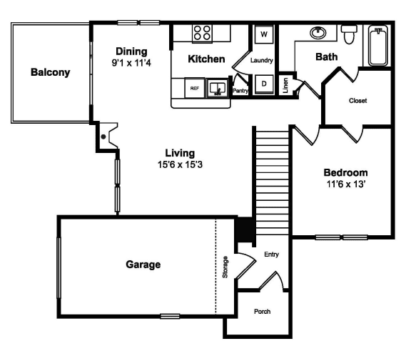 A2 Floor Plan at Legacy by Windsor, Plano