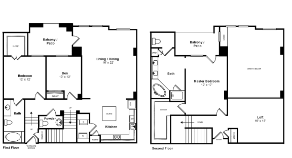 Miramar Townhome Floor Plan at The Monterey by Windsor
