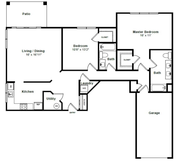 Oceana floor plan Oceana floor plan at Windsor at Mariners, 100 Tower Dr., Edgewater