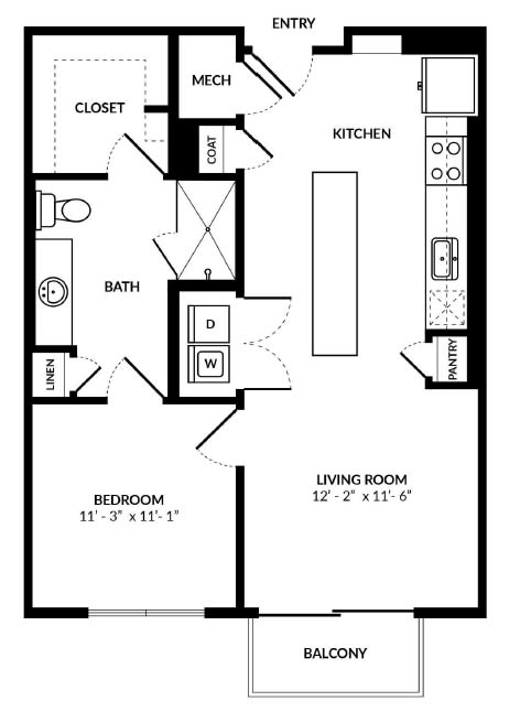 A2 floor plan at Windsor Preston, TX, 75024