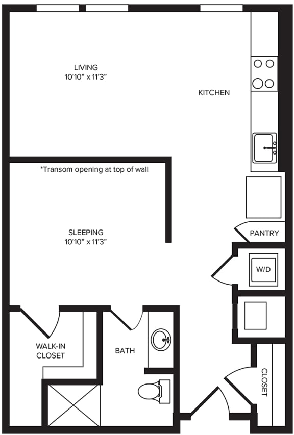 S3(1) floor plan at Windsor Turtle Creek, TX, 75219