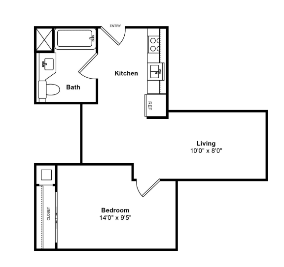 A5 2d Floor Plan, Sea Castle by Windsor, Santa Monica, CA 90401