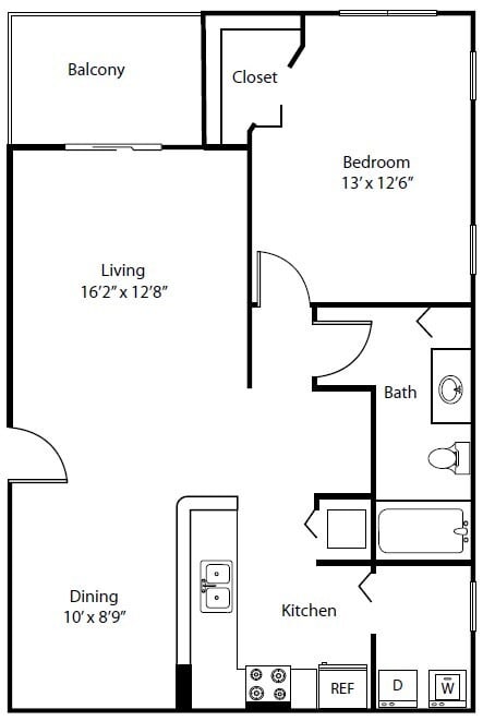 A2 Floor Plan at The Winston by Windsor, Pembroke Pines, FL