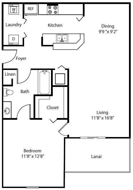 A3 Floor Plan at The Winston by Windsor, Pembroke Pines, 33025