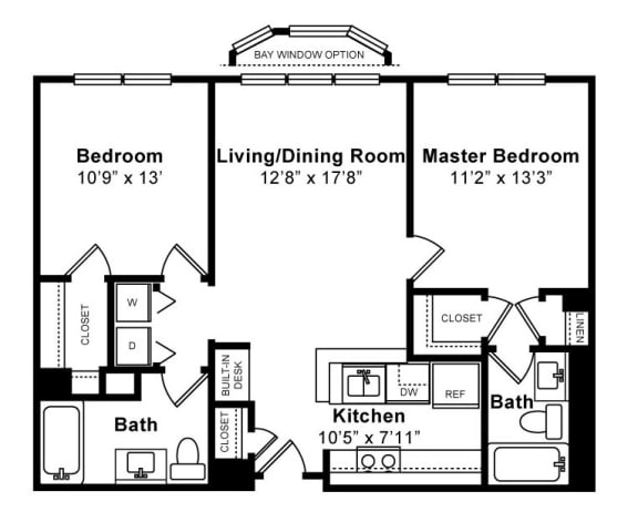 Dorchester Floorplan at Windsor at The Gramercy, 2 Canfield Ave., White Plains, NY 10601