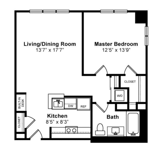 Savoy Floorplan at Windsor at The Gramercy, 2 Canfield Ave., White Plains, NY 10601