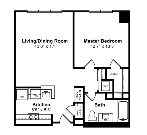Sutton Floorplan at Windsor at The Gramercy, 2 Canfield Ave., White Plains, NY 10601