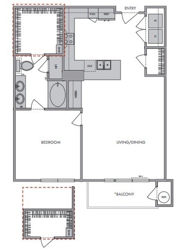 A3 Floor Plan at Windsor Lantana Hills, Austin, TX 78735