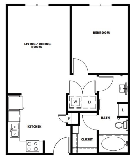 A3 floor plan at Windsor Metro West, Texas, 75024