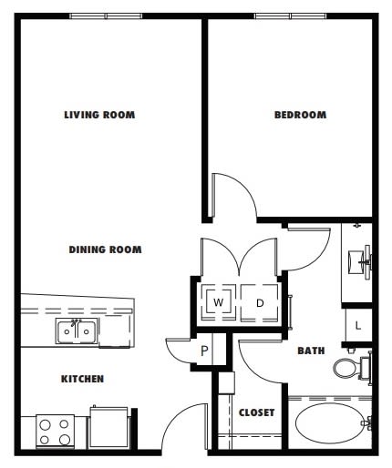 A3A floor plan at Windsor Metro West, Texas, 75024