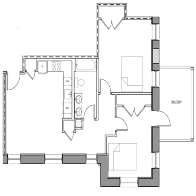 750-Square-Foot-Two-Bedroom-with-Patio-Apartment-Floorplan-Available-For-Rent-The-Isabella